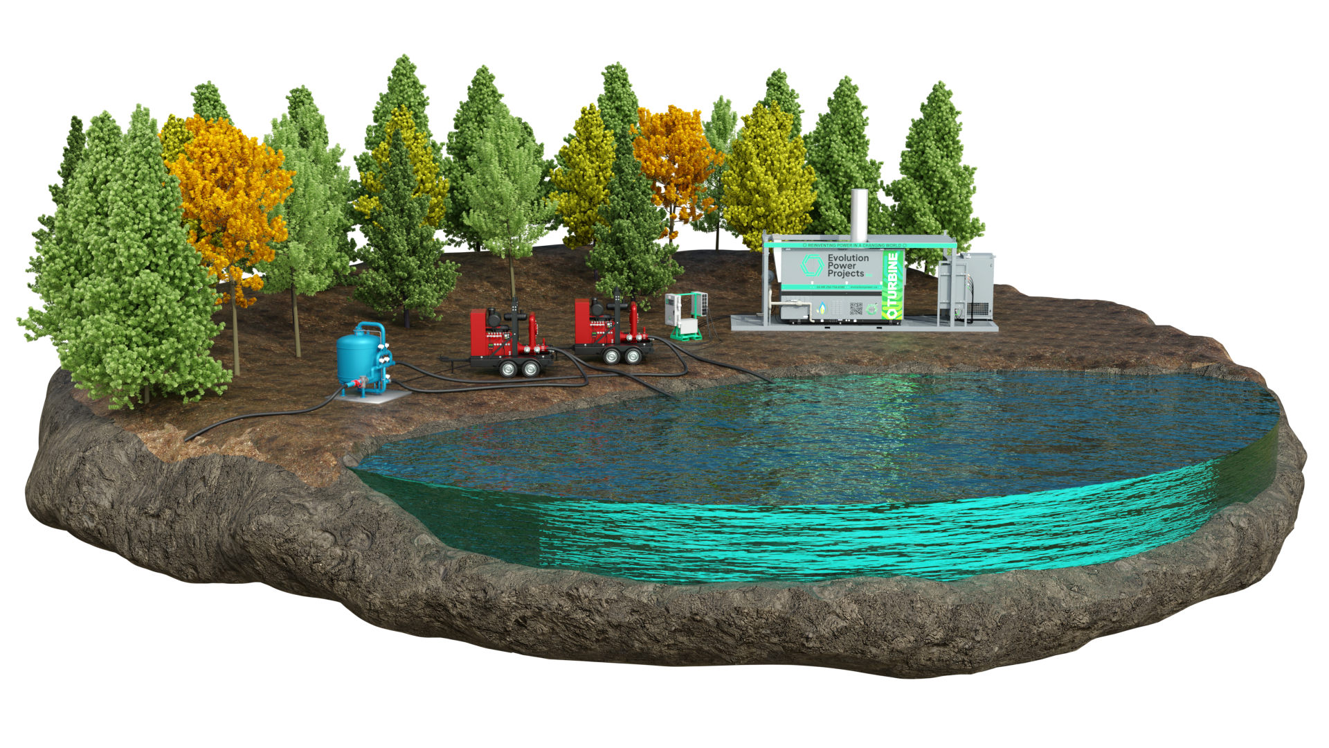 Water Transfer Natural Gas Power Solution